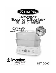 Bruksanvisning Imarflex IST-2000 Ångkokare