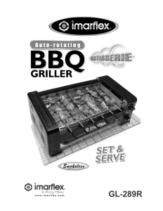 Bruksanvisning Imarflex GL-289R Bordgrill