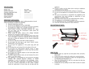 Handleiding Imarflex IPG-650T Bakplaat