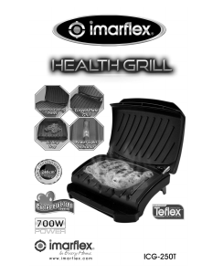 Handleiding Imarflex ICG-250T Bakplaat