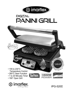 Handleiding Imarflex IPG-520D Bakplaat