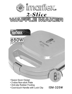 Bruksanvisning Imarflex ISM-325W Våffeljärn