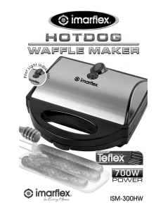 Bruksanvisning Imarflex ISM-300HW Våffeljärn