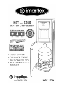 Handleiding Imarflex IWD-1130W Waterdispenser