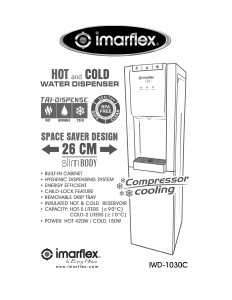 Handleiding Imarflex IWD-1030C Waterdispenser