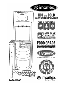 Manual Imarflex IWD-1160S Water Dispenser