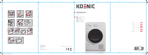 Manuale Koenic KTD 83012 A2 Asciugatrice