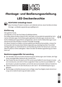 Mode d’emploi Lampura 1015025300 Lampe