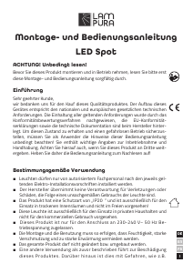 Bruksanvisning Lampura 1015273300 Lampa