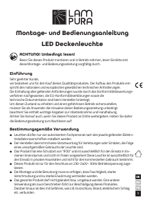 Bruksanvisning Lampura 1015265900 Lampa