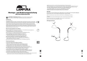 Mode d’emploi Lampura 1015001200 Lampe