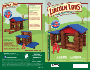 Handleiding K'nex set 00831 Lincoln Logs Forge mill cabin