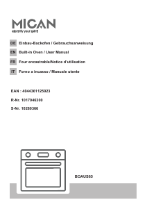 Manuale Mican BOAUS65 Forno
