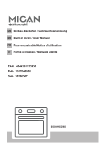 Bedienungsanleitung Mican BOAHSD65 Backofen