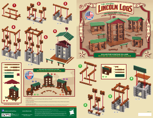 Manual K'nex set 00844 Lincoln Logs Collectors edition village