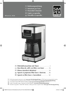 Bedienungsanleitung Simpex 29318 Kaffeemaschine