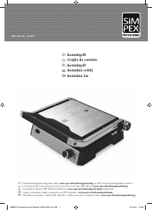 Bedienungsanleitung Simpex 27367 Kontaktgrill