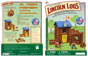 Manual K'nex set 00848 Lincoln Logs Horseshoe hill station
