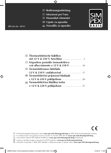 Használati útmutató Simpex 29761 Hűtőláda
