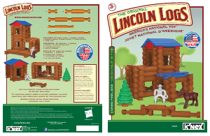 Manual K'nex set 00849 Lincoln Logs Grand pine lodge