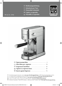 Priručnik Simpex 29928 Aparat za espresso