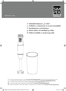 Priručnik Simpex 27364 Ručni blender