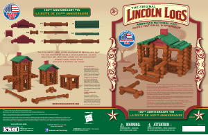 Handleiding K'nex set 00854 Lincoln Logs 100th anniversary