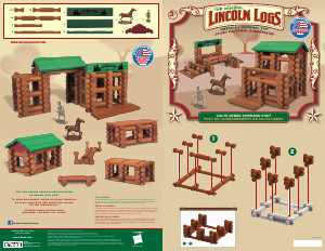 Bedienungsanleitung K'nex set 00856 Lincoln Logs Colts creek command post