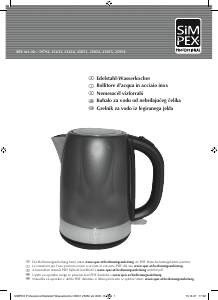 Bedienungsanleitung Simpex 25958 Wasserkocher
