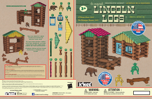 Bedienungsanleitung K'nex set 00859 Lincoln Logs Mountaintop hideout