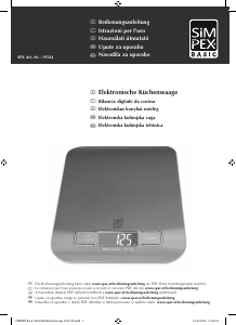 Bedienungsanleitung Simpex 19584 Küchenwaage