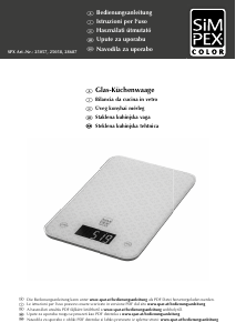 Bedienungsanleitung Simpex 25058 Küchenwaage