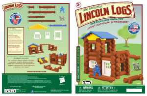 Manual K'nex set 00860 Lincoln Logs Wolfs lodge