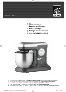 Manuale Simpex 25316 Impastatrice planetaria