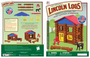 Handleiding K'nex set 00866 Lincoln Logs Wranglers ranch