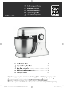 Használati útmutató Simpex 30309 Konyhai robotgép
