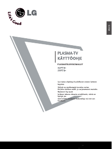 Käyttöohje LG 50PT81 Plasmatelevisio