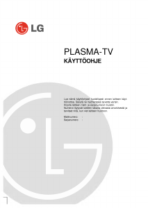 Käyttöohje LG 50PX4R Plasmatelevisio