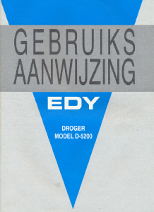 Handleiding Edy D-5200 Wasdroger