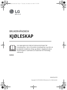 Bruksanvisning LG GL5241SWJZ1 Kjøleskap