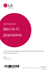 Käyttöohje LG CK43 Stereosetti