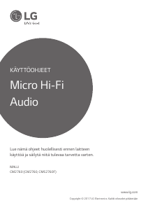 Käyttöohje LG CM2760 Stereosetti
