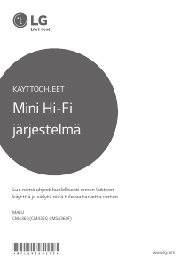 Käyttöohje LG CM4360 Stereosetti