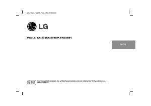 Käyttöohje LG FA163 Stereosetti