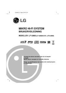 Bruksanvisning LG LF-U850D Stereosett