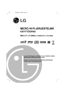Käyttöohje LG LF-U850D Stereosetti