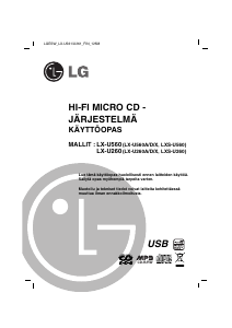 Käyttöohje LG LX-U260 Stereosetti