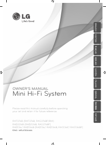 Handleiding LG RAD136 Stereoset