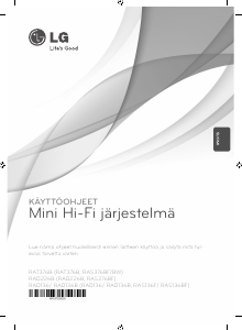 Käyttöohje LG RAD136 Stereosetti