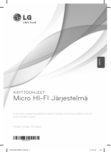 Käyttöohje LG TA106 Stereosetti